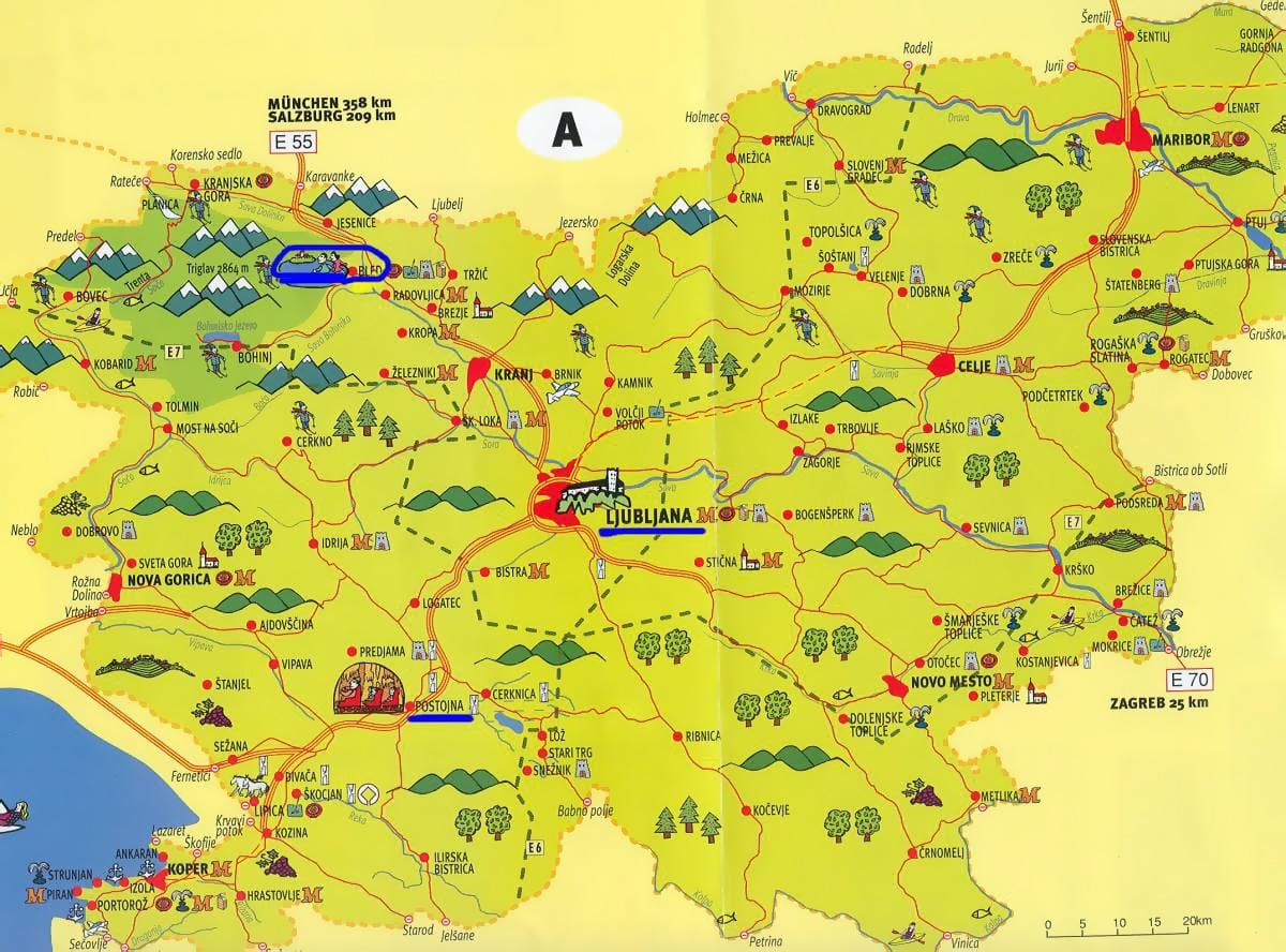 Harta e Sllovenisë gjë