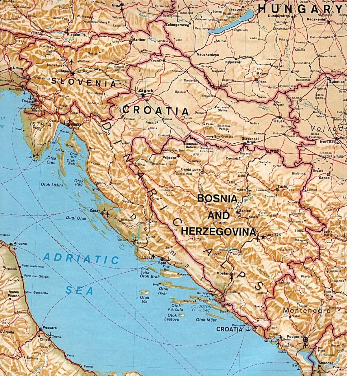 hartë që tregon Slloveni