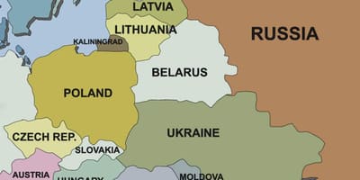 Harta e Sllovenisë dhe të vendeve fqinje
