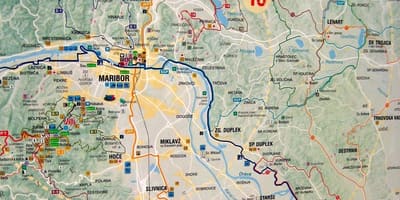 Harta e Sllovenisë çiklizmit
