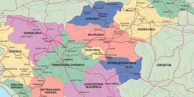 Harta e Sllovenisë politike