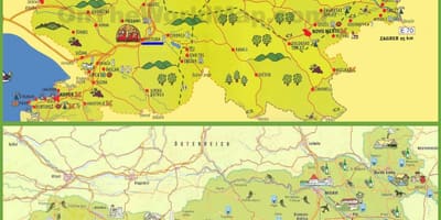 Sllovenia harta e udhëtimit