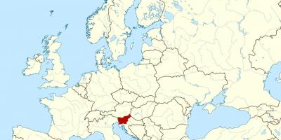Sllovenia vendndodhjen në hartë të botës